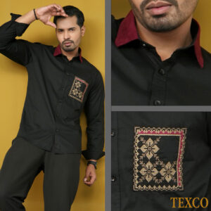 Black with Maroon Collar